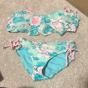 Tropical Floral Swim Set